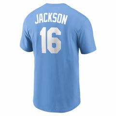 Bo Jackson Kansas City Royals Cooperstown Collection Name & Number T-Shirt Light Blue