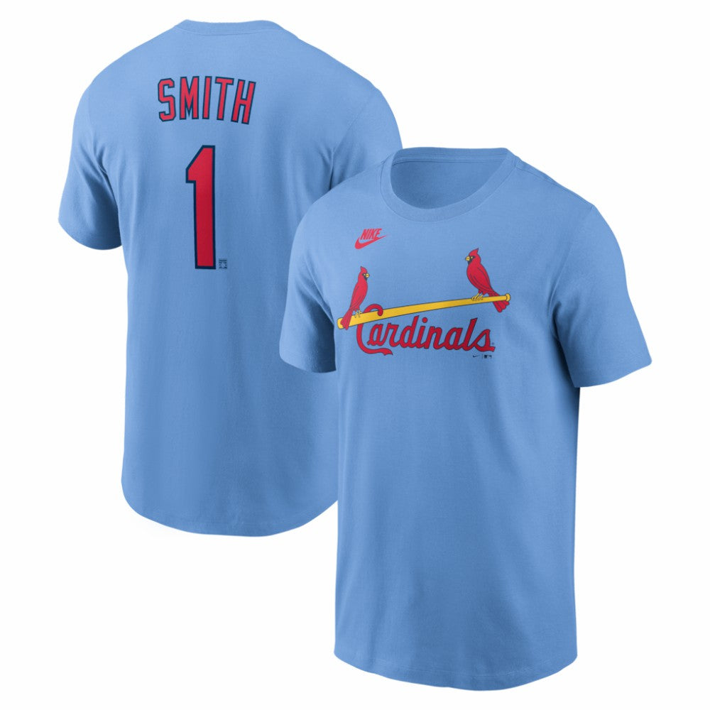 Ozzie Smith St. Louis Cardinals Cooperstown Collection Name & Number T-Shirt Light Blue