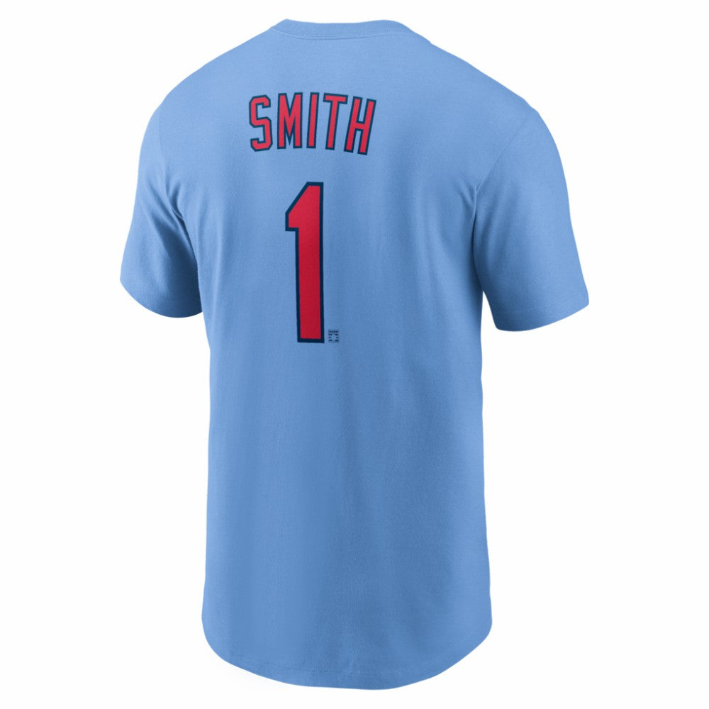 Ozzie Smith St. Louis Cardinals Cooperstown Collection Name & Number T-Shirt Light Blue