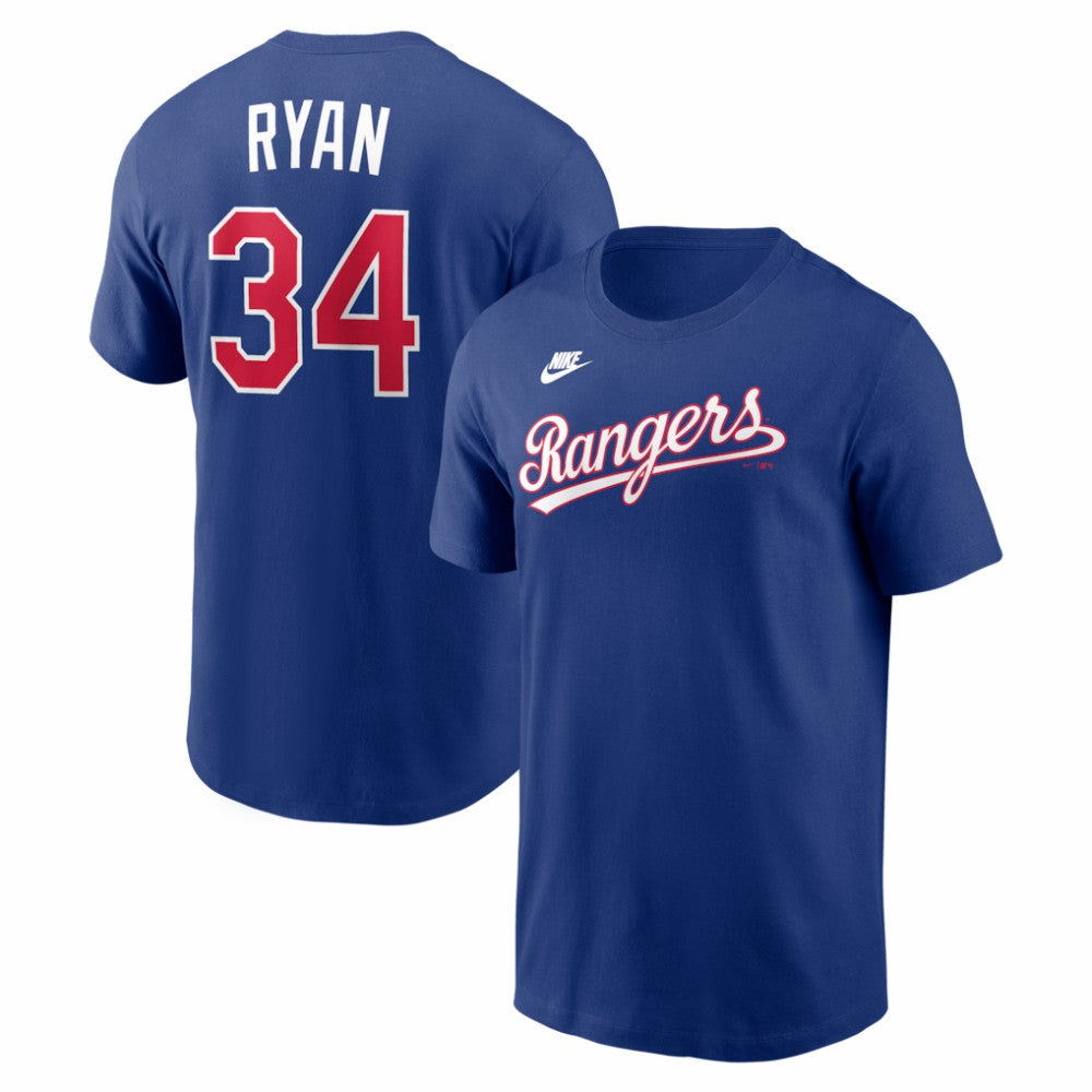 Nolan Ryan Texas Rangers Cooperstown Collection Name & Number T-Shirt Royal