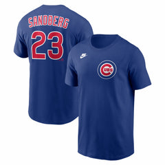 Ryne Sandberg Chicago Cubs Cooperstown Collection Name & Number T-Shirt Royal