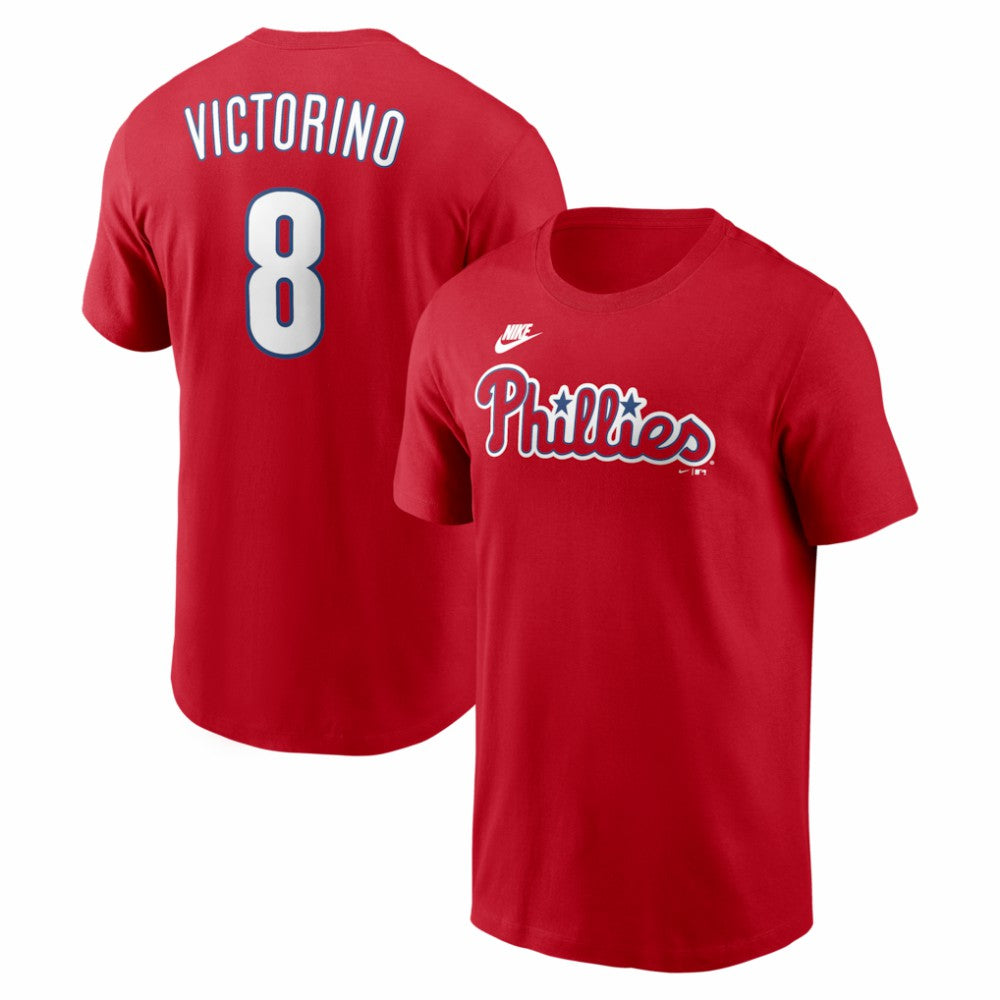 Shane Victorino Philadelphia Phillies Cooperstown Collection Name & Number T-Shirt Red