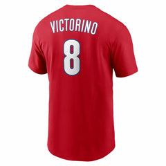 Shane Victorino Philadelphia Phillies Cooperstown Collection Name & Number T-Shirt Red
