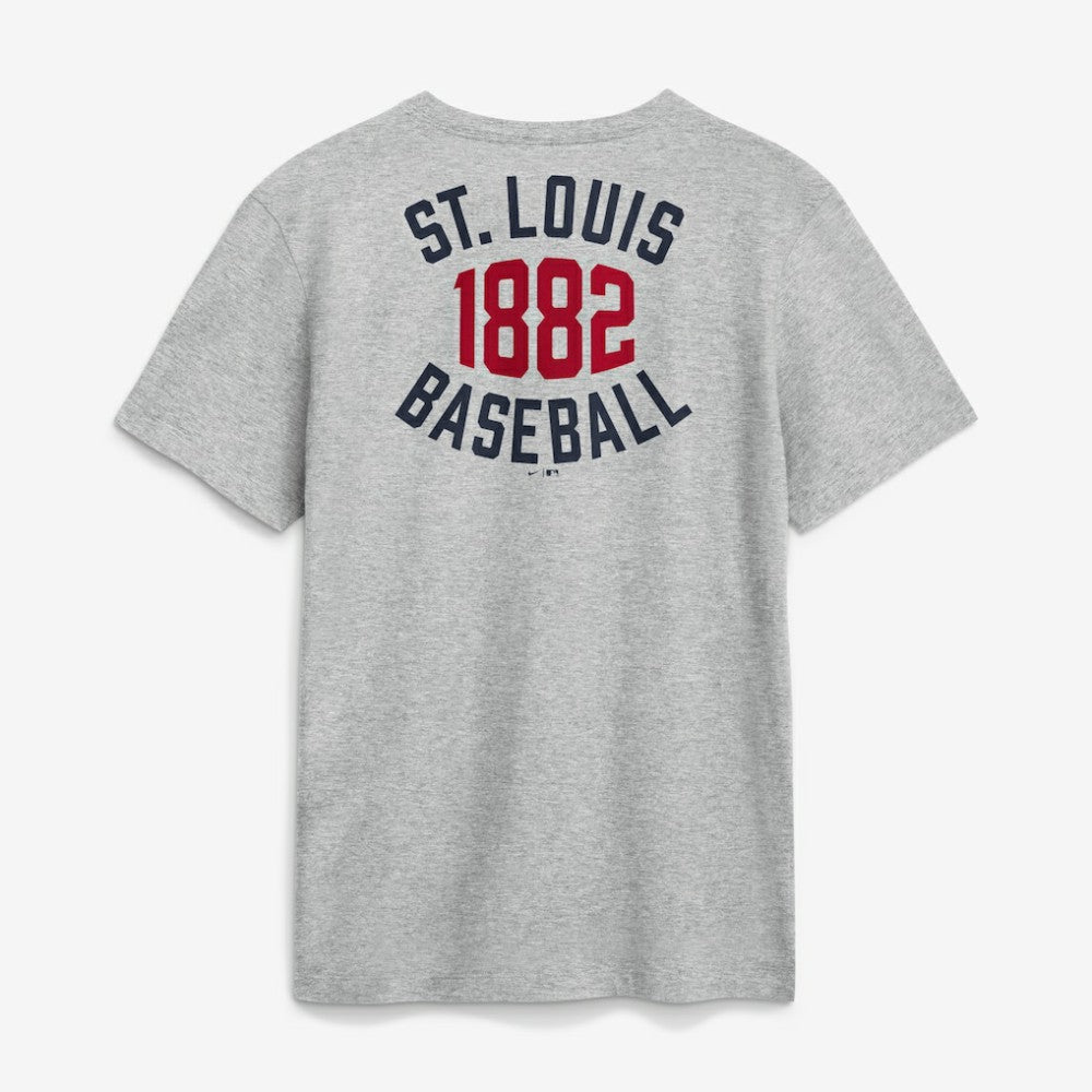 St. Louis Cardinals Cooperstown 2-Hit T-Shirt Heather Gray