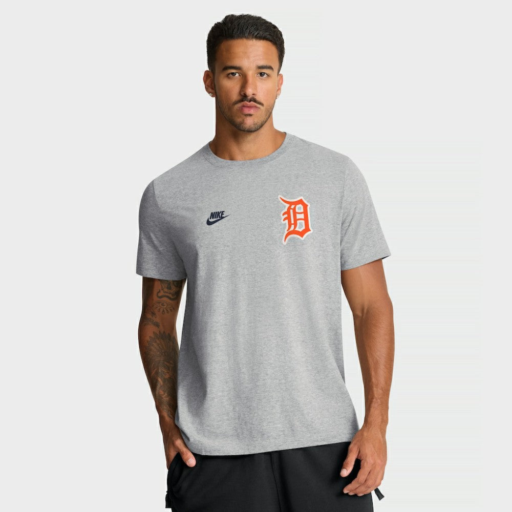 Detroit Tigers Cooperstown 2-Hit T-Shirt Heather Gray