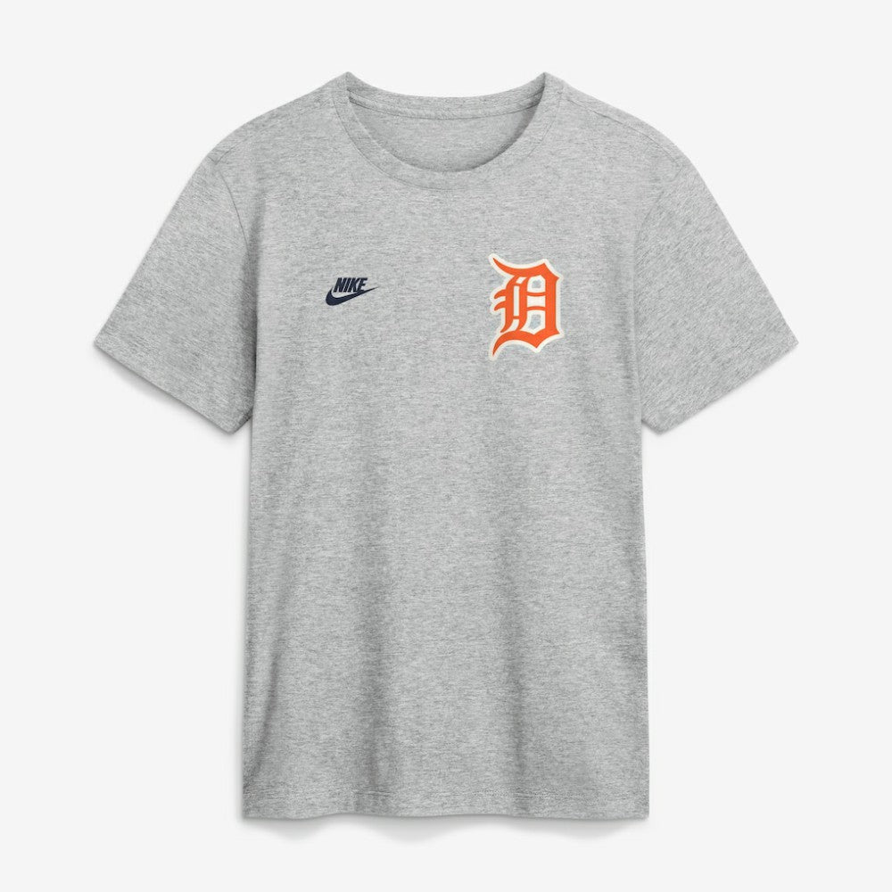 Detroit Tigers Cooperstown 2-Hit T-Shirt Heather Gray