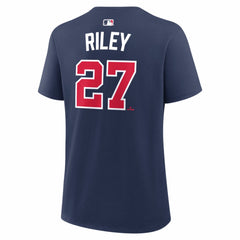 Austin Riley Atlanta Braves Women's Name & Number T-Shirt Navy