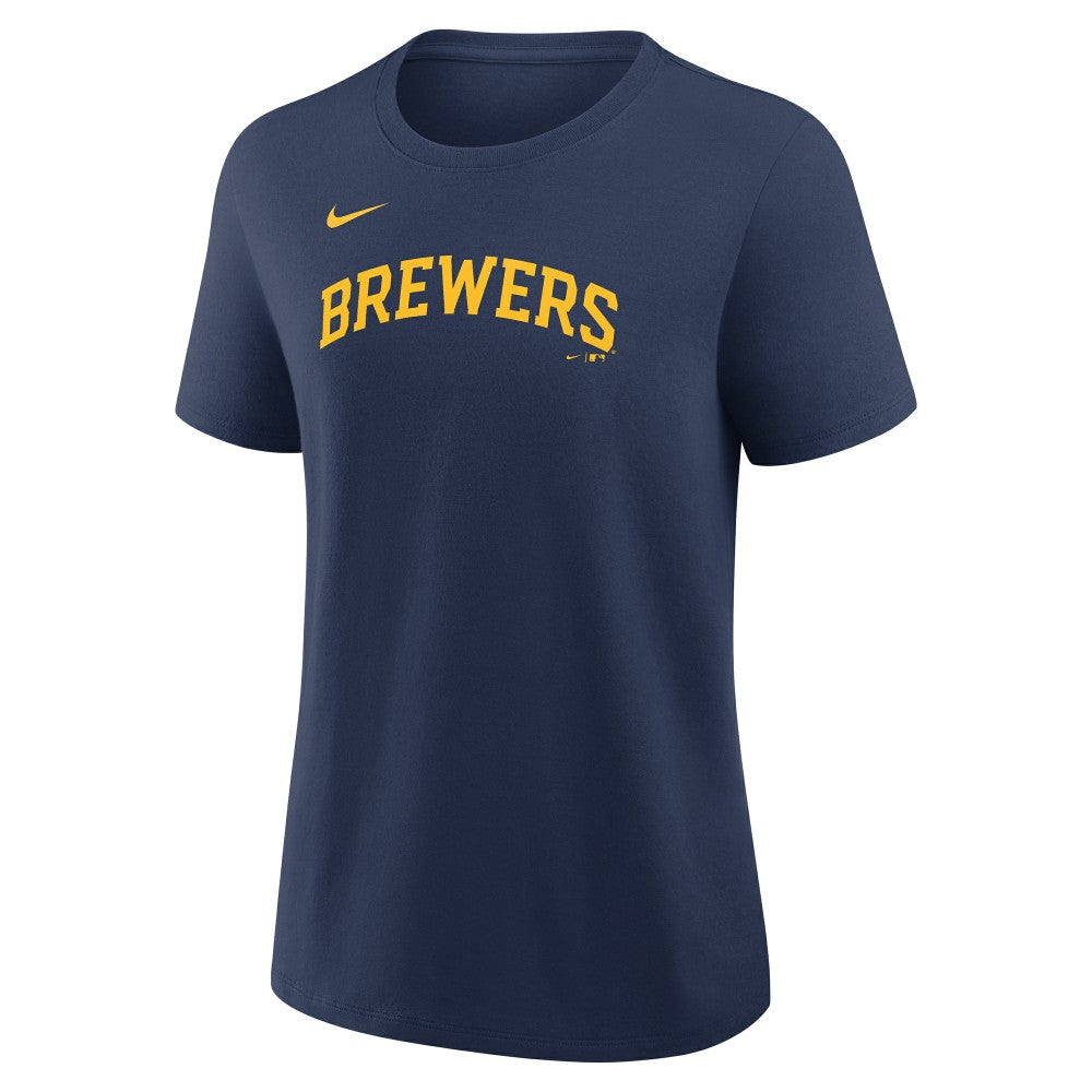 Christian Yelich Milwaukee Brewers Women's Name & Number T-Shirt Navy