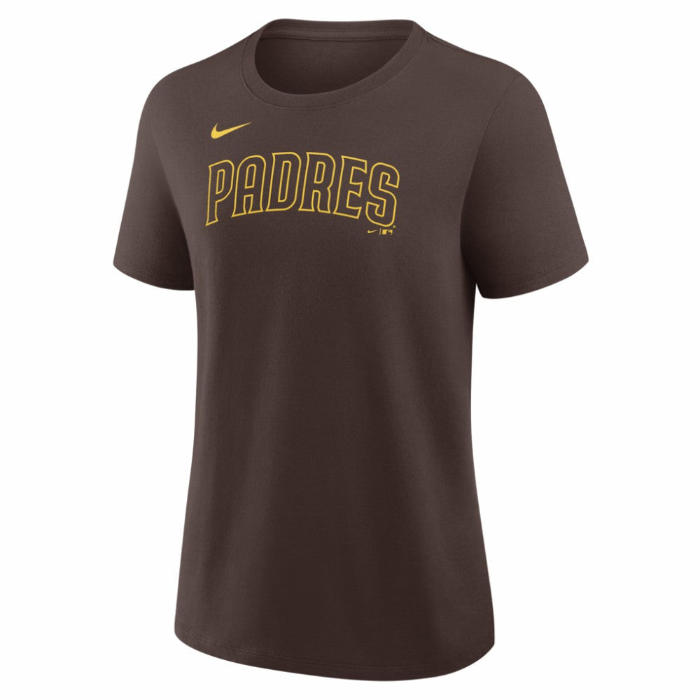 Fernando Tatis Jr. San Diego Padres Women's Name & Number T-Shirt Brown