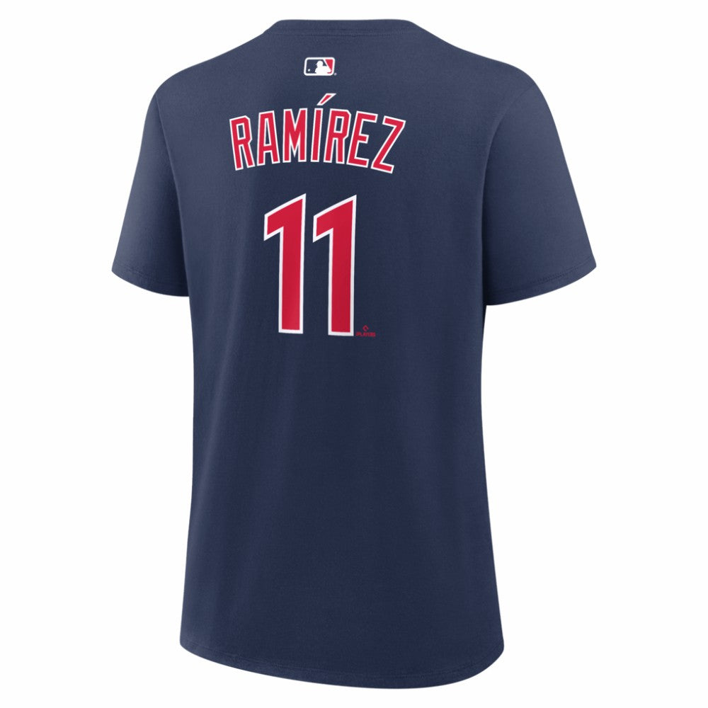 José Ramírez Cleveland Guardians Women's Name & Number T-Shirt Navy