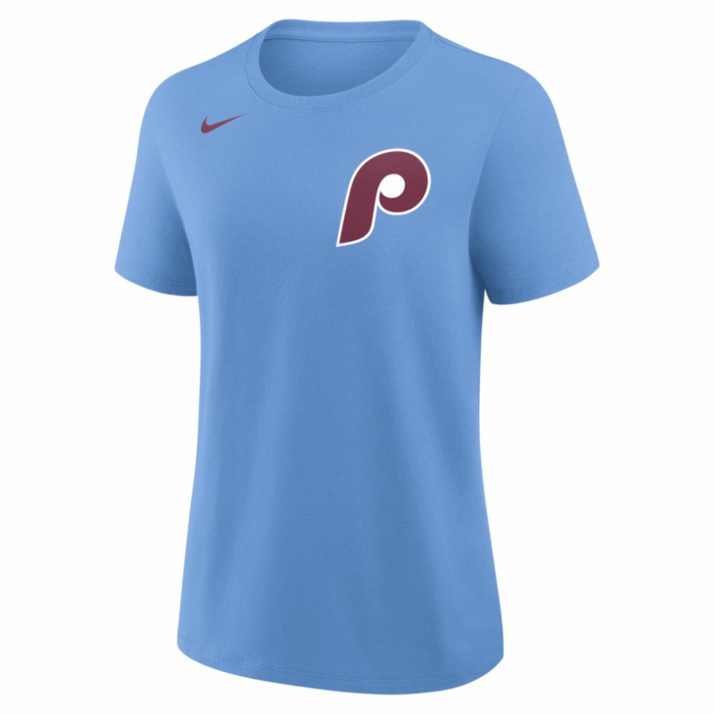 Trea Turner Philadelphia Phillies Women's Name & Number T-Shirt Light Blue