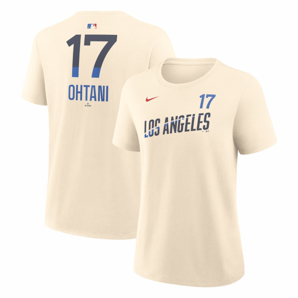 Shohei Ohtani Los Angeles Dodgers Women's City Connect Name & Number T-Shirt Natural