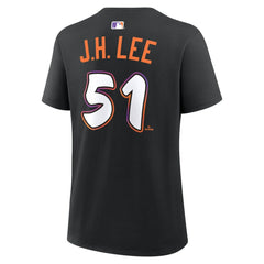 Jung Hoo Lee San Francisco Giants Women's City Connect Name & Number T-Shirt Black
