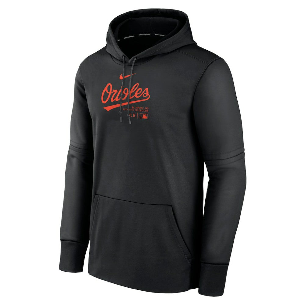 Baltimore Orioles Authentic Collection Practice Performance Pullover Hoodie Black