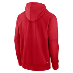Los Angeles Angels Authentic Collection Practice Performance Pullover Hoodie Red