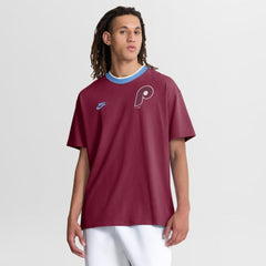 Philadelphia Phillies Cooperstown Collection Ringer T-Shirt Burgundy