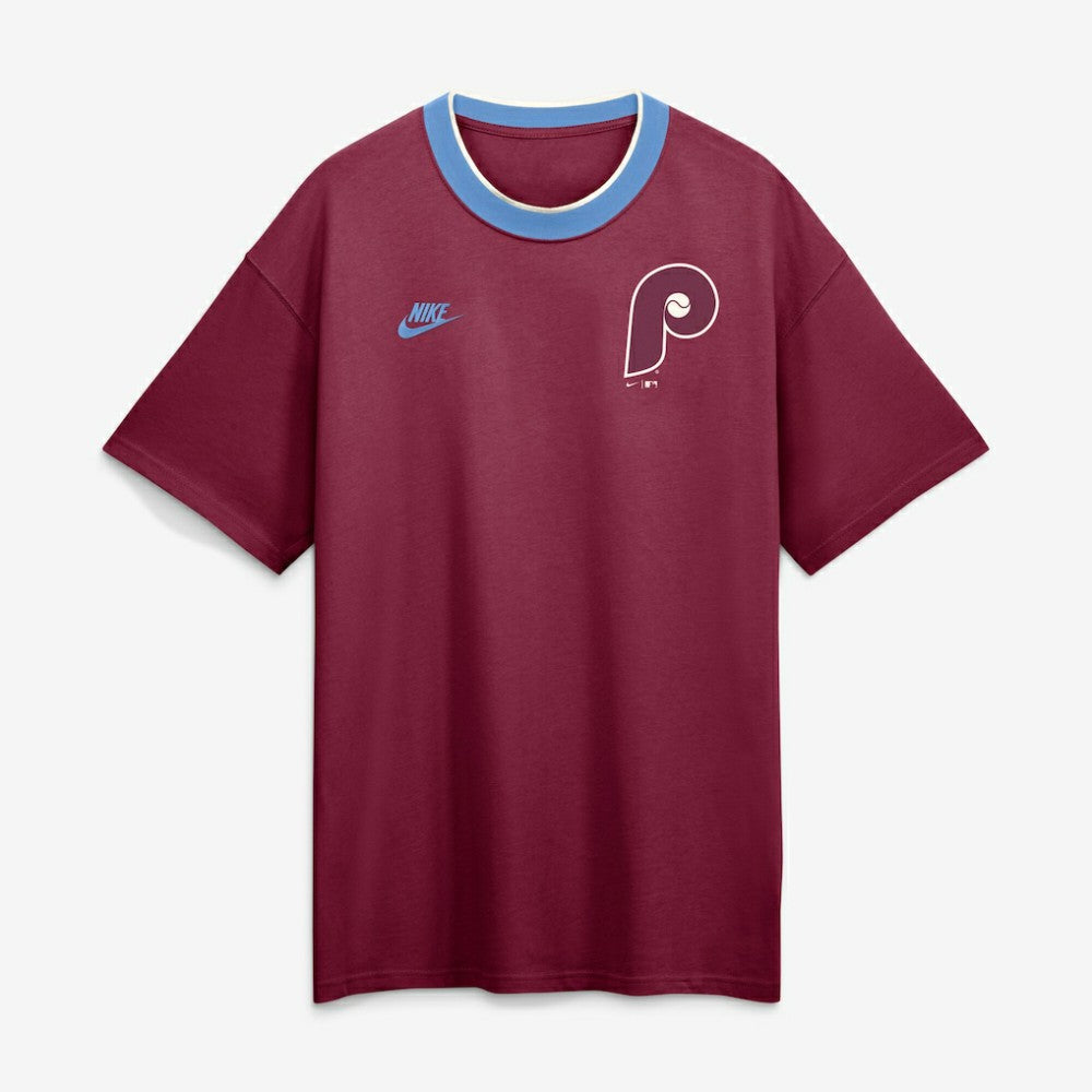 Philadelphia Phillies Cooperstown Collection Ringer T-Shirt Burgundy
