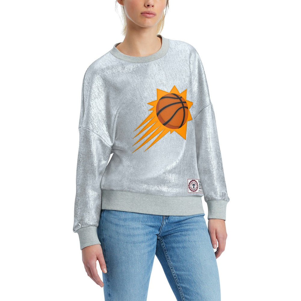 Phoenix Suns Tommy Jeans Women's Tracy Pullover Sweatshirt - Silver cheap