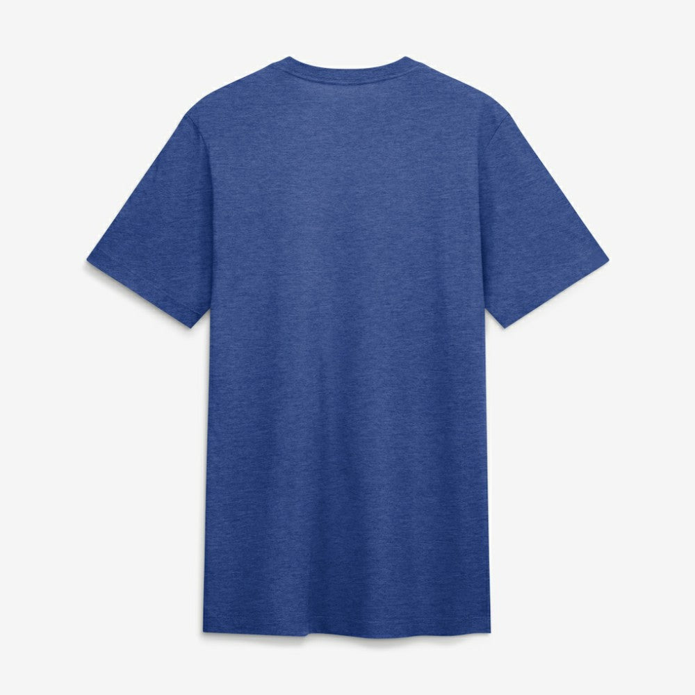 Seattle Mariners Cooperstown Logo Tri-Blend T-Shirt Heather Royal