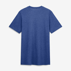 Seattle Mariners Cooperstown Logo Tri-Blend T-Shirt Heather Royal