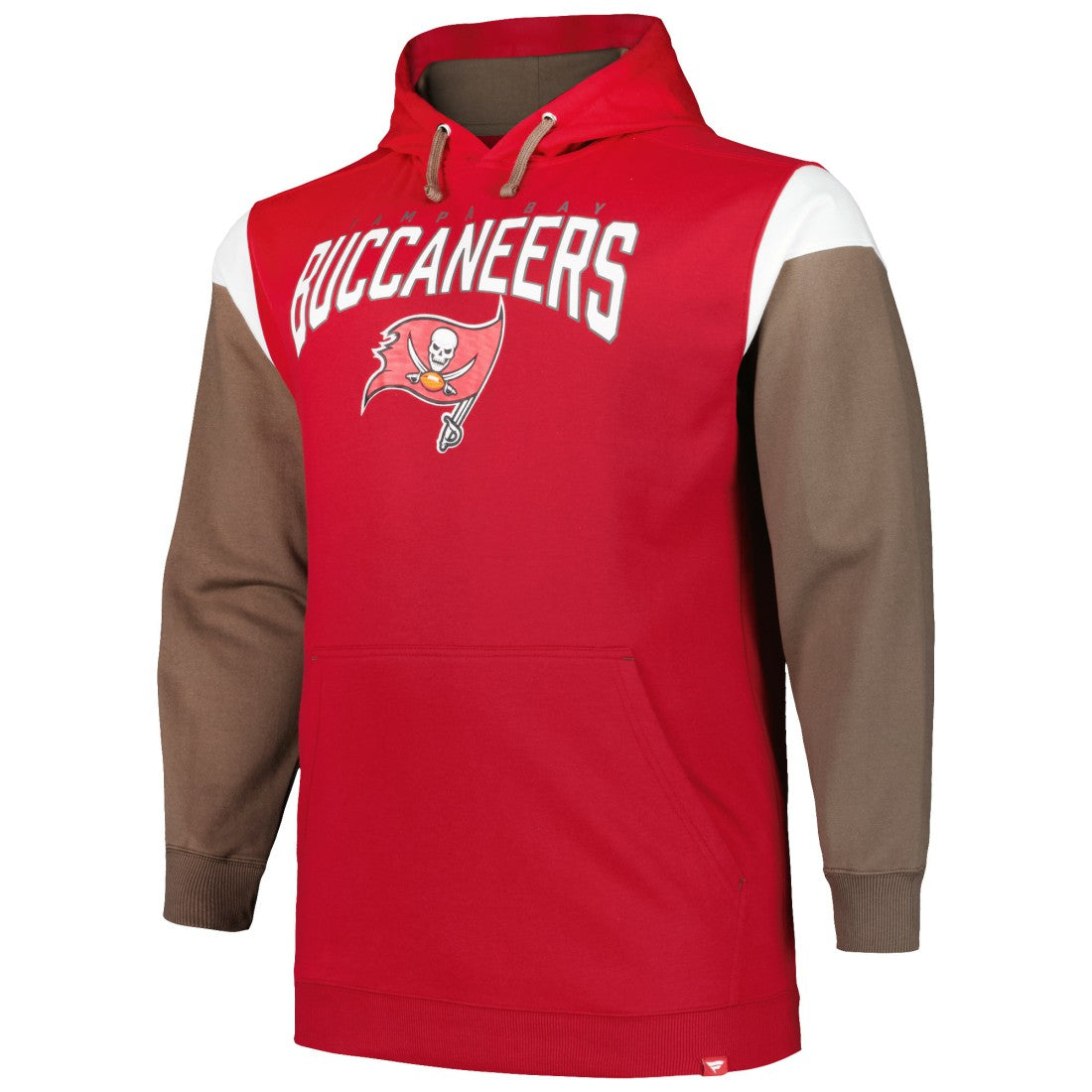 Tampa Bay Buccaneers Profile Big & Tall Trench Battle Pullover Hoodie - Red on sale