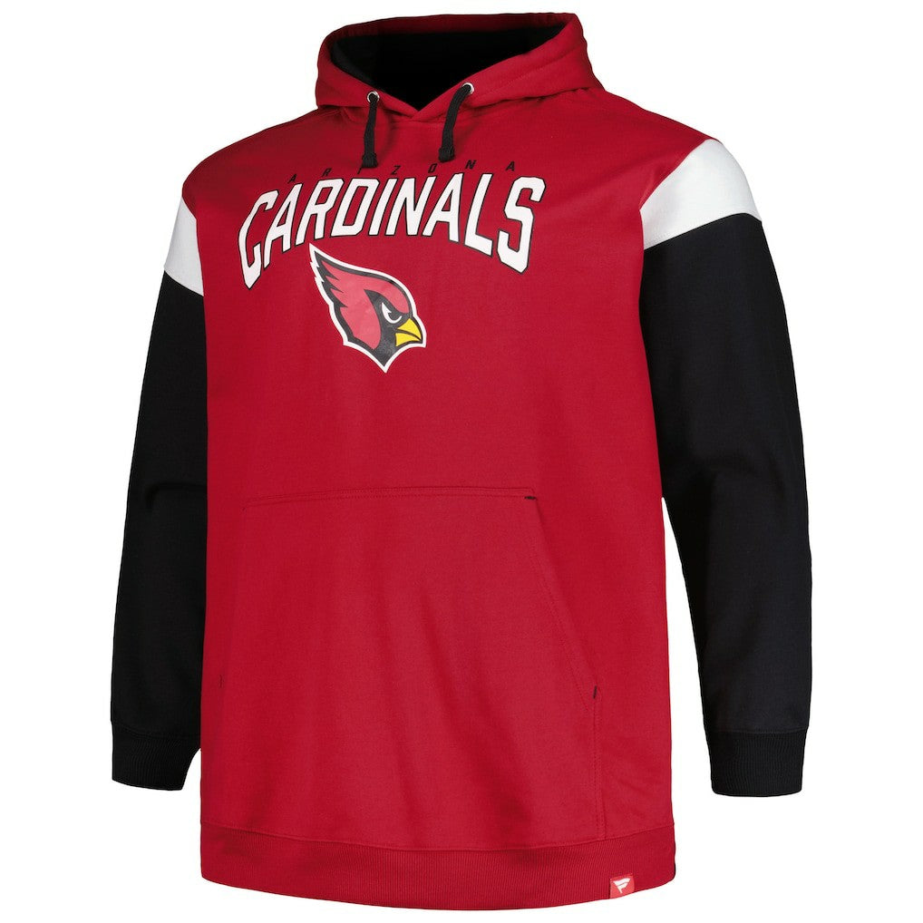 Arizona Cardinals Profile Big & Tall Trench Battle Pullover Hoodie - Cardinal for sale