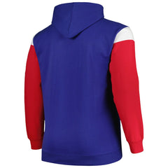 New York Giants Profile Big & Tall Trench Battle Pullover Hoodie - Royal sale