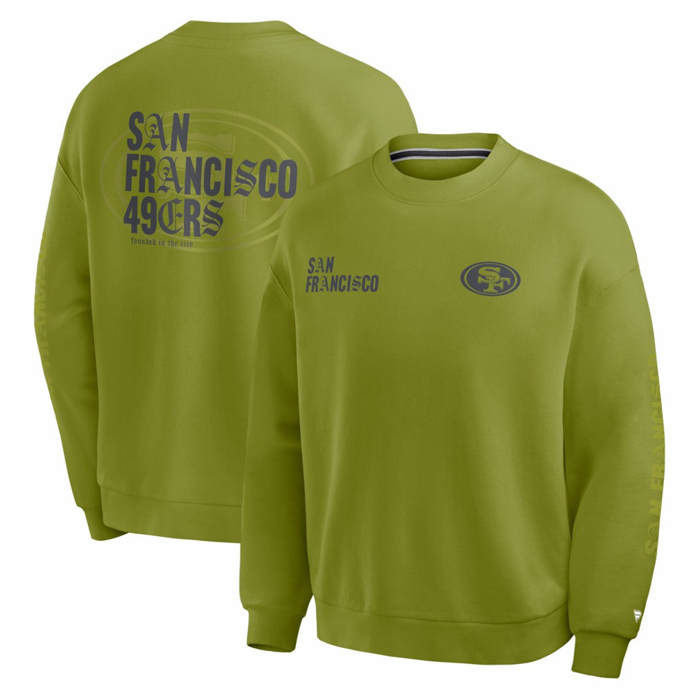 San Francisco 49ers Oversized Type Play Multi Sweatshirt - Green outlet