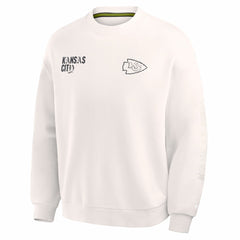 Kansas City Chiefs Oversized Type Play Multi Sweatshirt - Cream cheap
