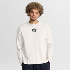 Las Vegas Raiders Oversized Type Play Long Sleeve T-Shirt - Gray discount