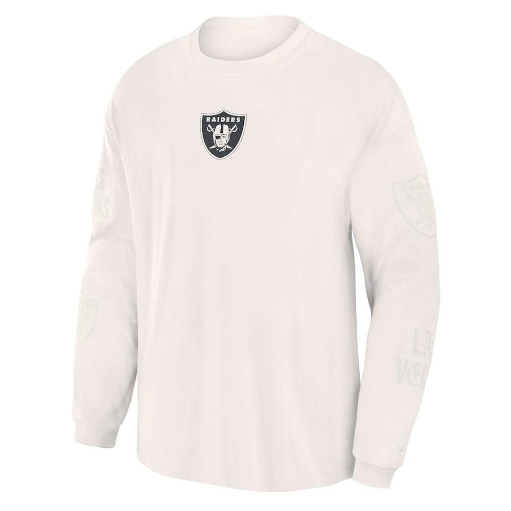 Las Vegas Raiders Oversized Type Play Long Sleeve T-Shirt - Gray discount