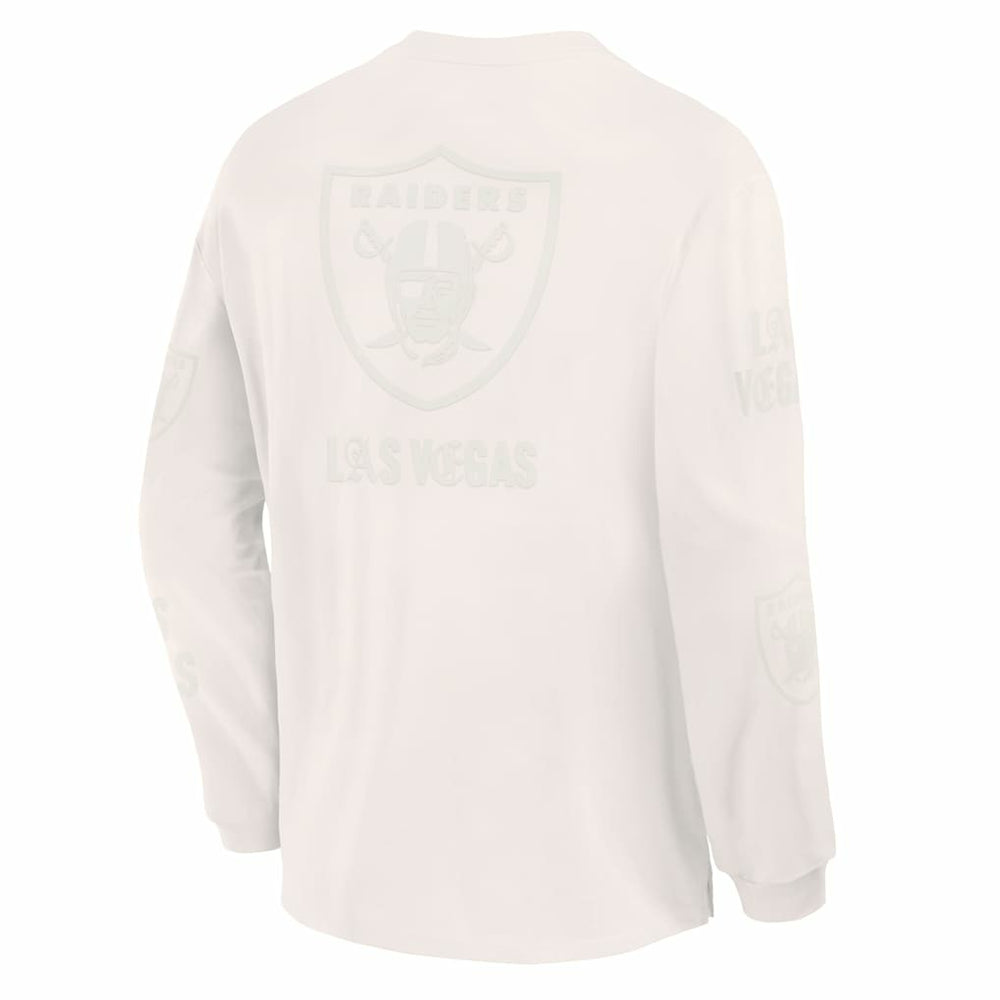 Las Vegas Raiders Oversized Type Play Long Sleeve T-Shirt - Gray discount