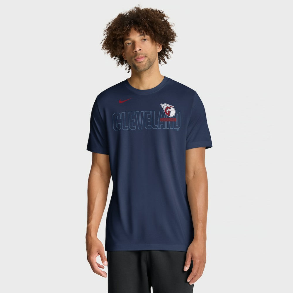 Cleveland Guardians Knockout Team Legend Dri-FIT T-Shirt Navy