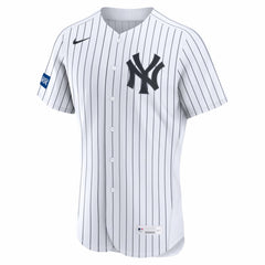 New York Yankees Home Sponsor Patch Authentic Jersey White