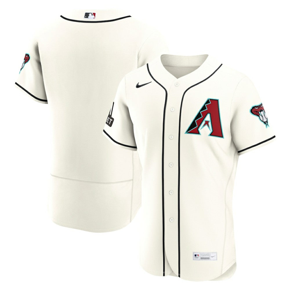Arizona Diamondbacks Home Sponsor Patch Authentic Jersey Cream