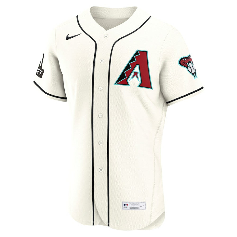 Arizona Diamondbacks Home Sponsor Patch Authentic Jersey Cream