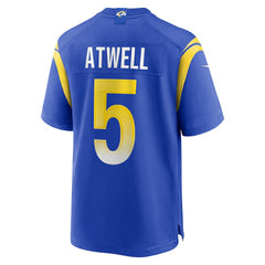Tutu Atwell Los Angeles Rams Home Game Jersey - Royal outlet