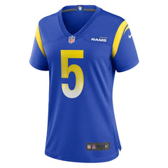 Tutu Atwell Los Angeles Rams Women's Home Game Jersey - Royal outlet