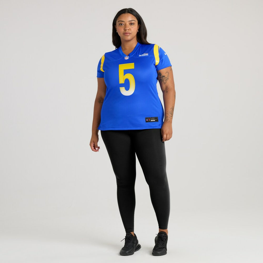 Tutu Atwell Los Angeles Rams Women's Home Game Jersey - Royal outlet