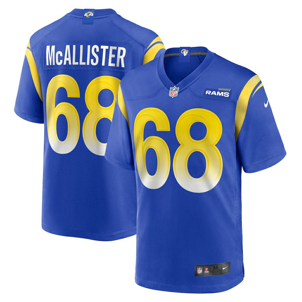 Mike McAllister Los Angeles Rams Home Game Jersey - Royal online