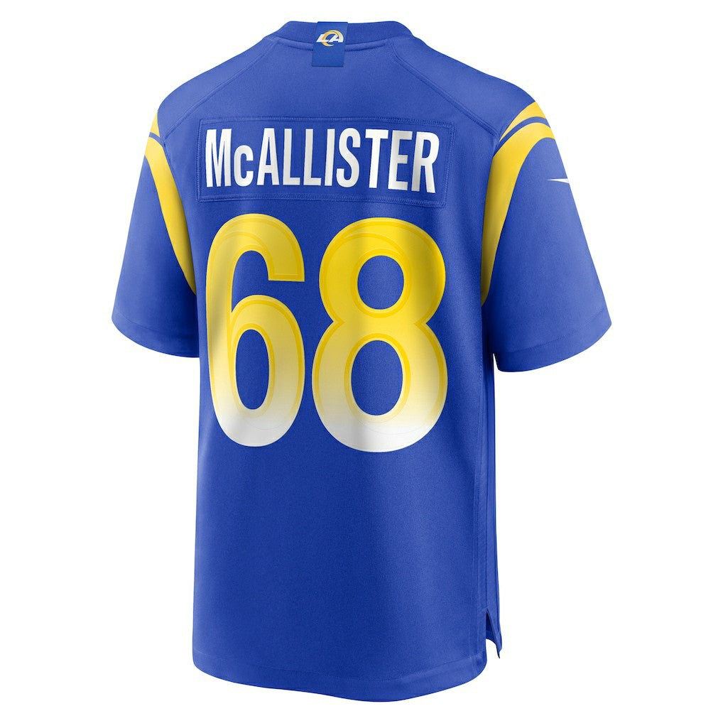 Mike McAllister Los Angeles Rams Home Game Jersey - Royal online