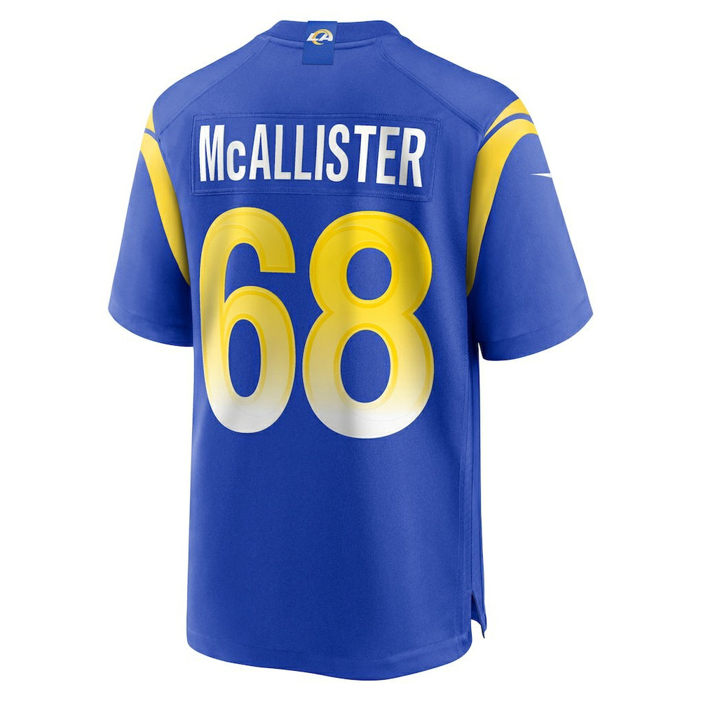Mike McAllister Los Angeles Rams Home Game Jersey - Royal online