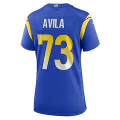 Steve Avila Los Angeles Rams Women's Home Game Jersey - Royal for sale