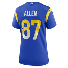 Davis Allen Los Angeles Rams Women's Home Game Jersey - Royal sale
