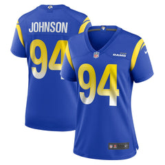 Desjuan Johnson Los Angeles Rams Women's Home Game Jersey - Royal outlet