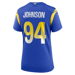 Desjuan Johnson Los Angeles Rams Women's Home Game Jersey - Royal outlet