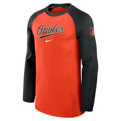 Baltimore Orioles Authentic Collection Game Time Dri-FIT Raglan Long Sleeve T-Shirt - Orange/Black