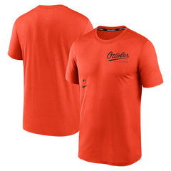 Baltimore Orioles Authentic Collection Early Work Tri-Blend Performance T-Shirt Orange