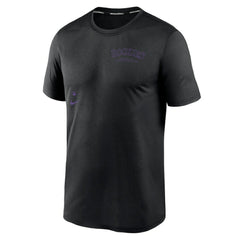 Colorado Rockies Authentic Collection Early Work Tri-Blend Performance T-Shirt Black