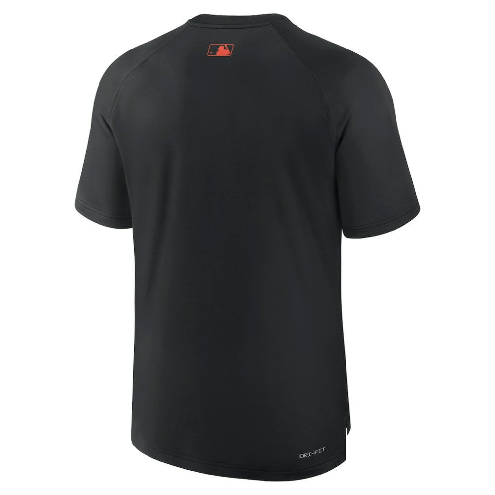 Baltimore Orioles Authentic Collection Pregame Raglan Performance T-Shirt Black